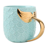 Gold Mermaid Coffee Mug