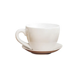 Gigantic 5.6L Ceramic Coffee Mug with Saucer